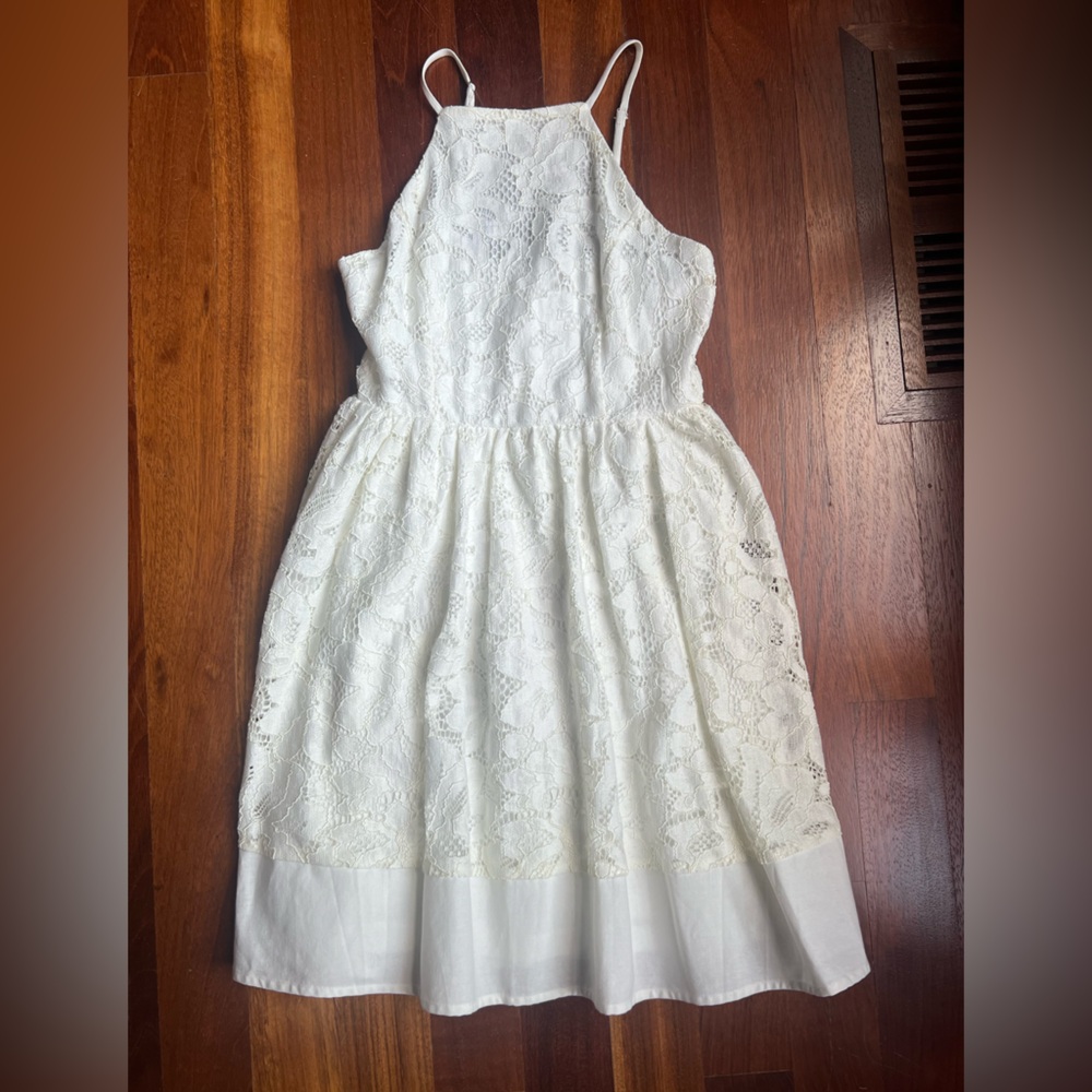 Altar’d State White Lace Halter Neck